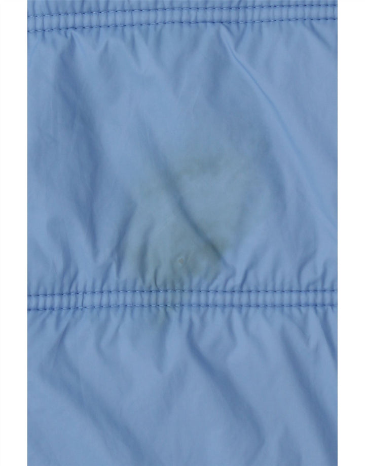 Colete acolchoado feminino Crew Clothing UK 16 grande azul nylon