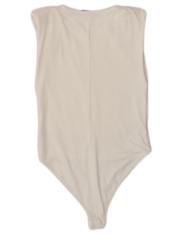 Macacão feminino Zara UK 12 médio branco