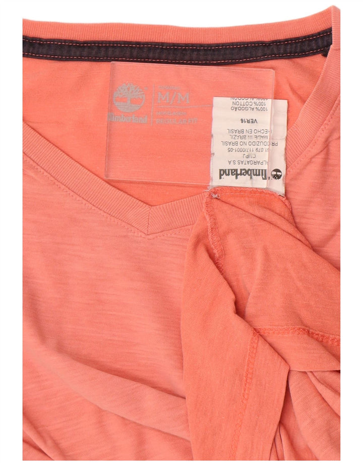 Camiseta masculina Timberland Regular Fit Top Médio Algodão Laranja