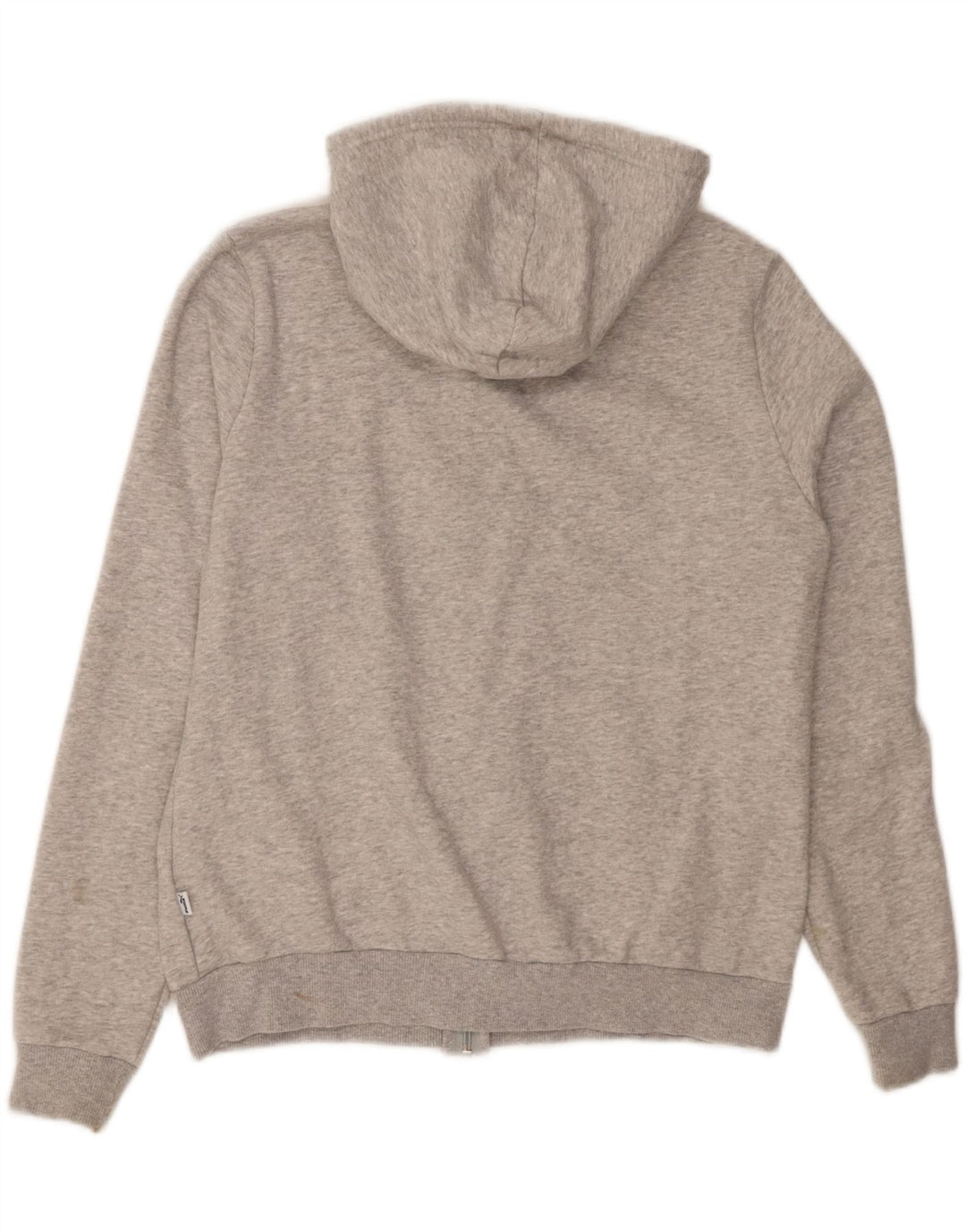 PUMA Womens Graphic Zip Hoodie Sweater UK 16 Large  Grey Cotton Vintage Puma and Second-Hand Puma from Messina Hembry 