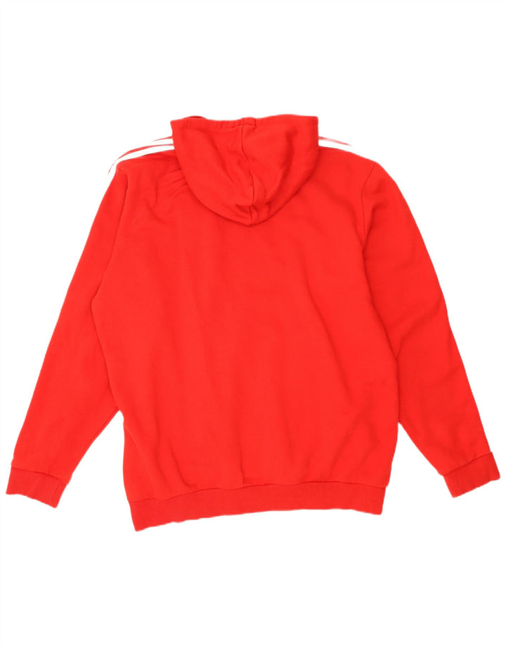 Adidas Mens Hoodie Jumper XL Vermelho Poliéster