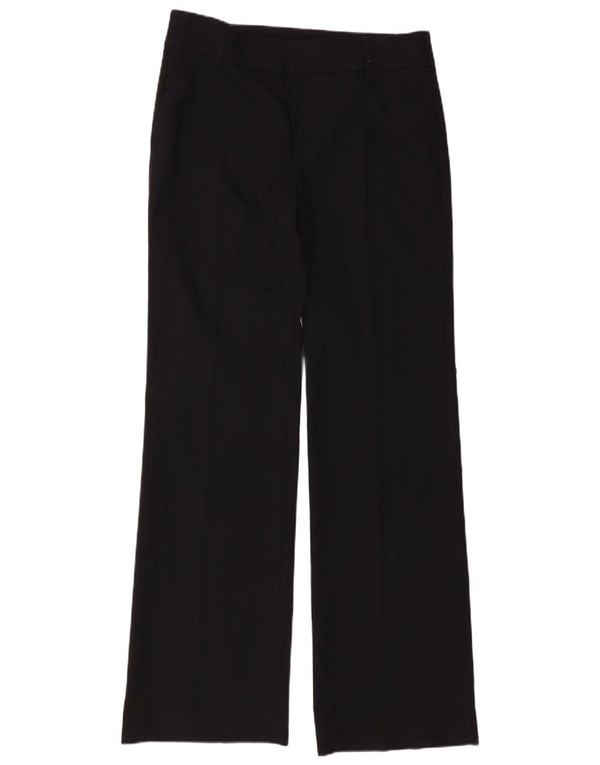 Calça feminina Zara cintura alta com corte bootcut UE 40 médio W30 L34 preta