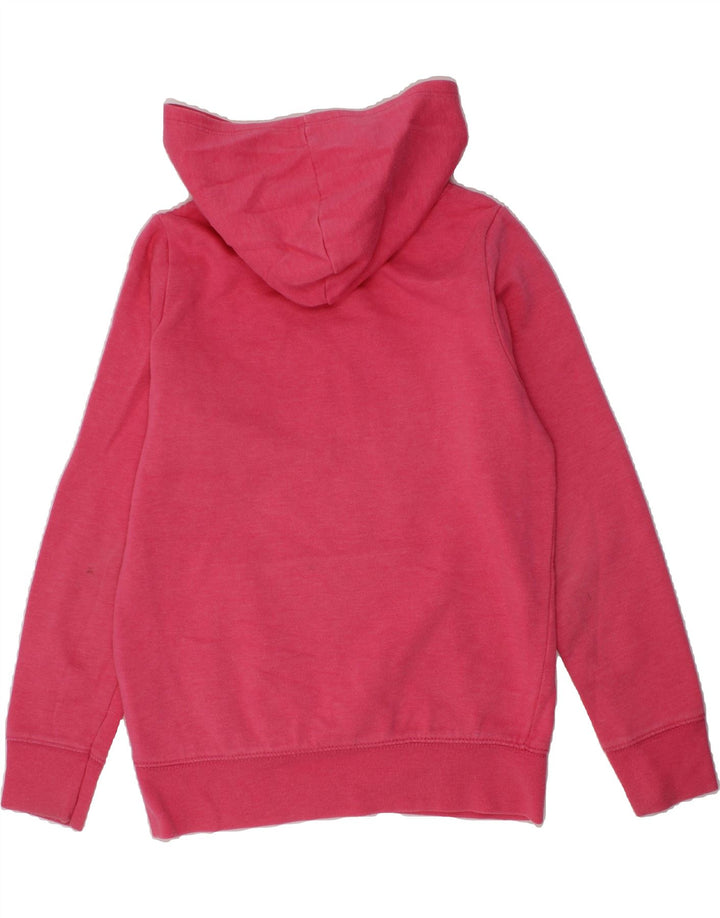 GAP Girls Graphic Hoodie Jumper 10-11 Years Pink Cotton Vintage Gap and Second-Hand Gap from Messina Hembry 