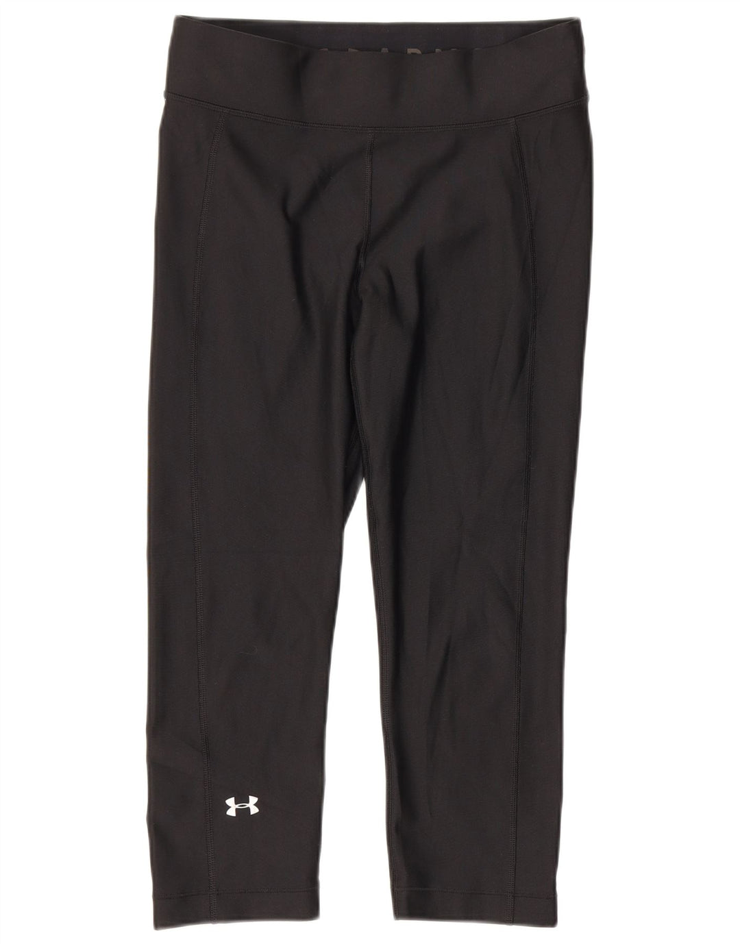Under Armour Womens Heat Gear Capri Leggings Reino Unido 12 Poliéster Preto Médio