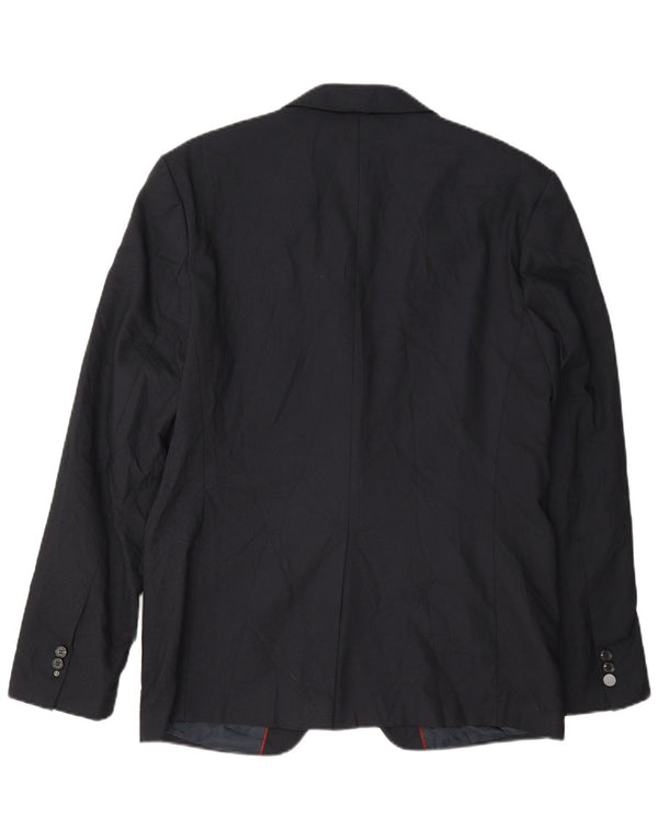 Jaqueta blazer masculina Zara com 2 botões UE 52 grande azul marinho