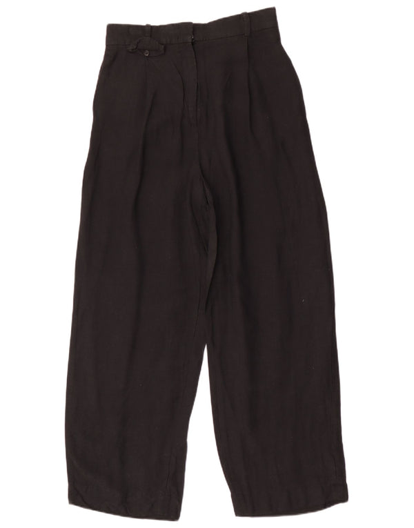 Calça Chino Feminina Cos Cintura Alta Perna Larga UE 34 XS W26 L26 Preta