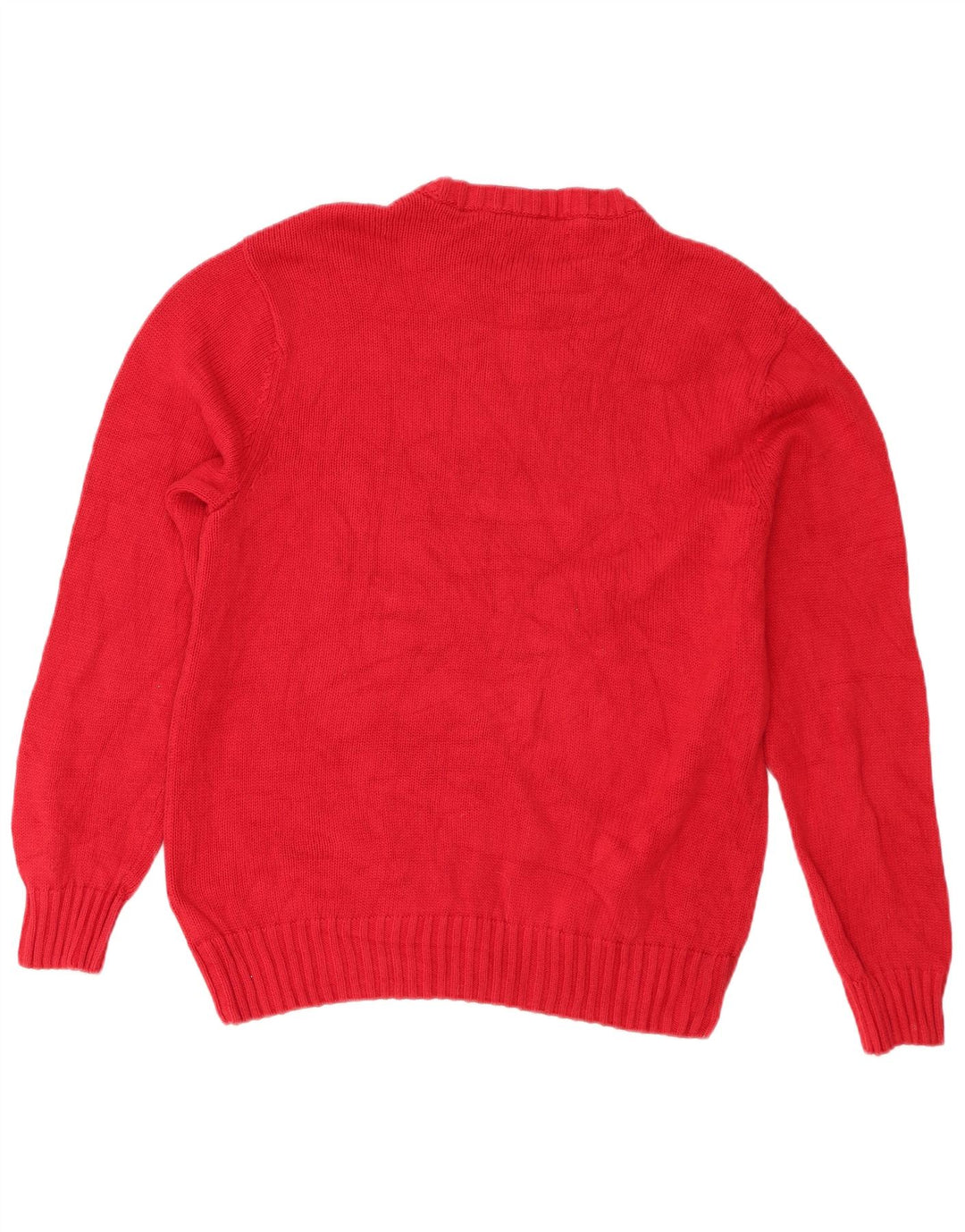 Suéter masculino Chaps com gola redonda, grande algodão vermelho