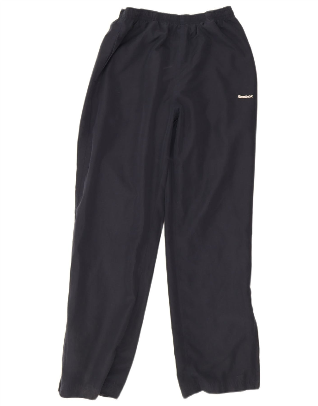 Calça de treino feminino Reebok UK 10 pequeno poliéster azul marinho