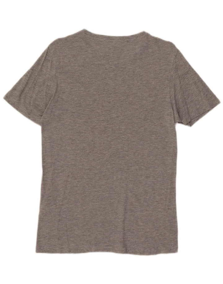 Camiseta masculina Jack & Jones top pequeno algodão manchado cinza
