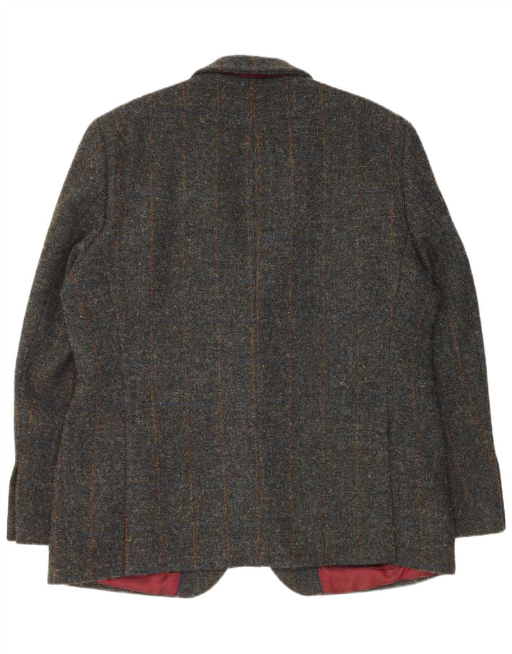 MARKS & SPENCER Jaqueta blazer masculina de 2 botões UE 54 2XL verde xadrez nova lã