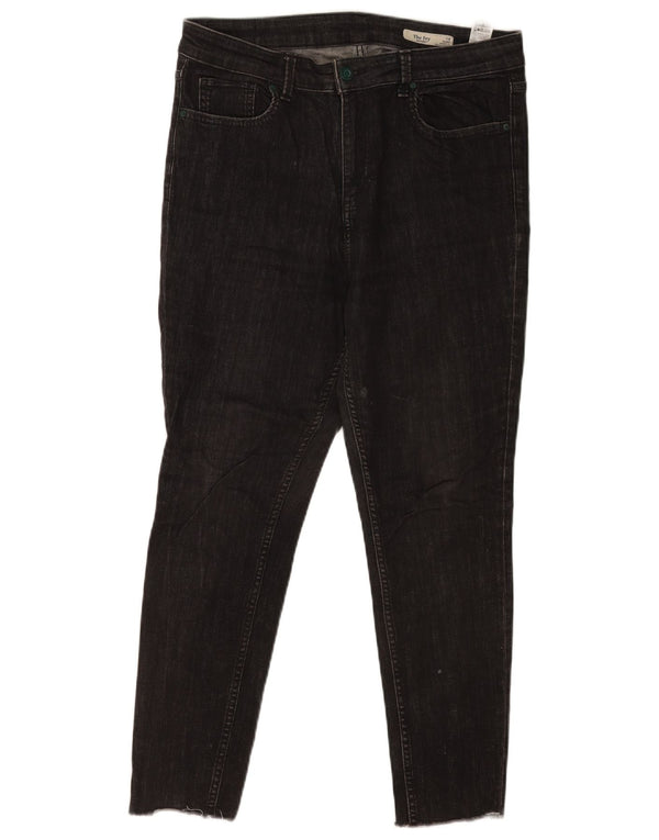 Marks & Spencer Feminino The Lily Skinny Jeans Reino Unido 14 Grande W32 L26 Preto