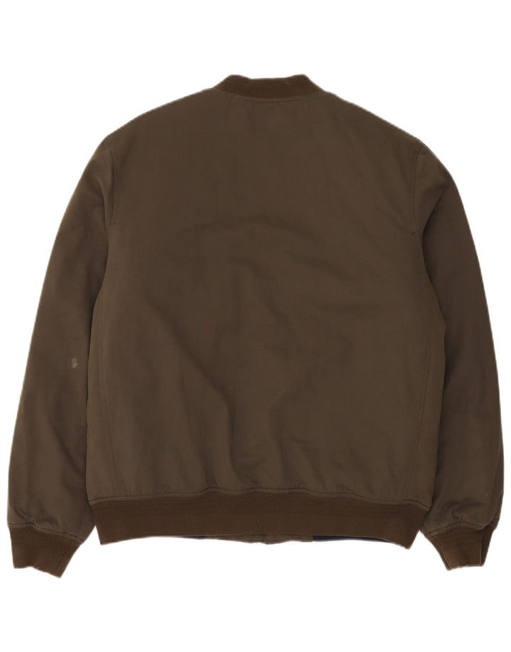 Jaqueta bomber masculina Jack Wills Reino Unido 40 grande poliamida cáqui