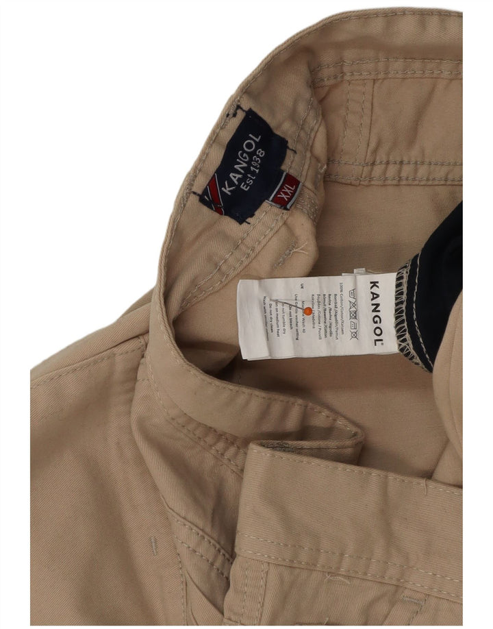 KANGOL Mens Chino Shorts 2XL W42 Algodão Bege