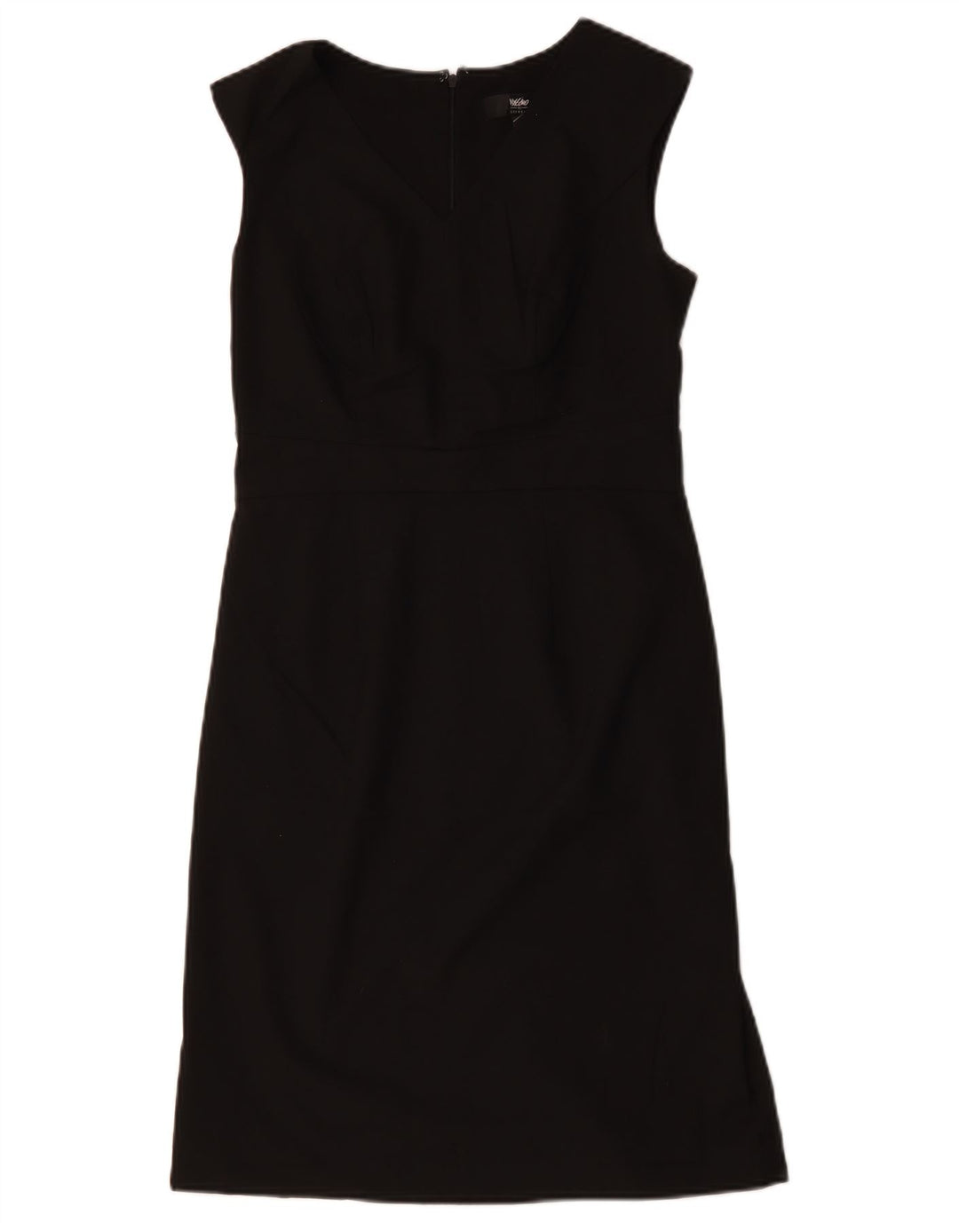 Vestido feminino MOSSIMO sem mangas US 4 pequeno poliéster preto