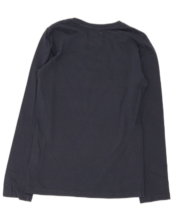 Top gráfico regular Levi's Boys manga comprida 13-14 anos azul marinho algodão