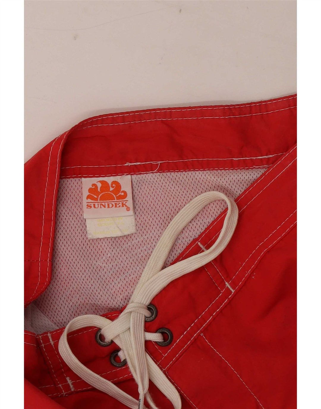 Shorts de natação masculino Sundek médio vermelho nylon