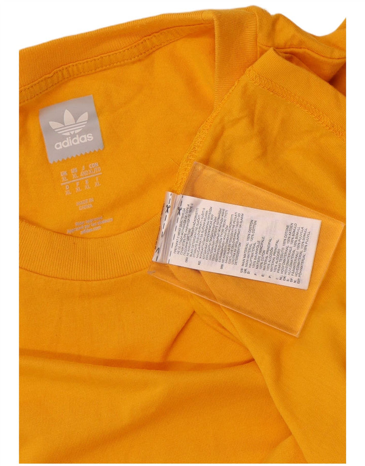 Camiseta masculina Adidas Top XL algodão amarelo