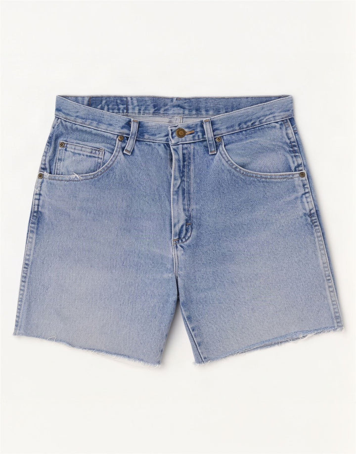 Shorts jeans Wrangler masculino de ajuste regular W31 algodão azul médio