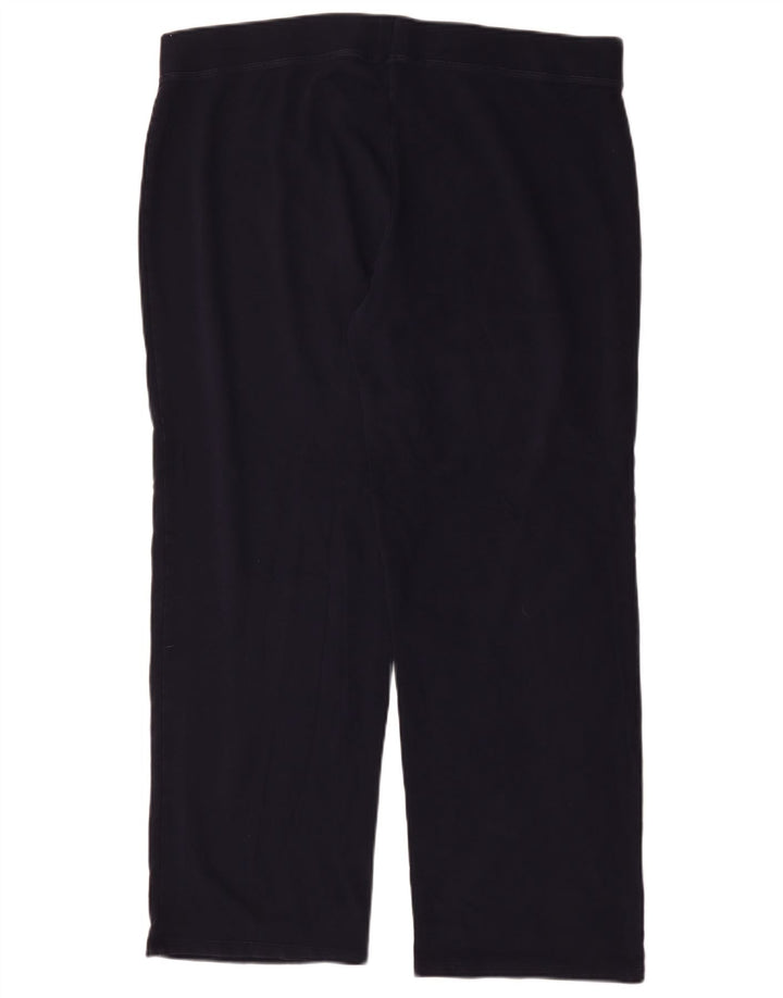 Leggings femininos Marks & Spencer UK 20 2XL algodão azul marinho