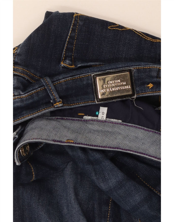 Trussardi Jeans Slim Feminino IT 43 Médio W29 L30 Azul