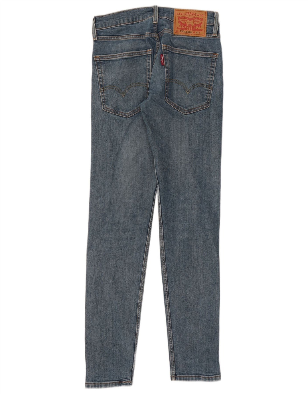 Calça jeans feminina Levi's 512 Slim Tapered W30 L31 azul algodão