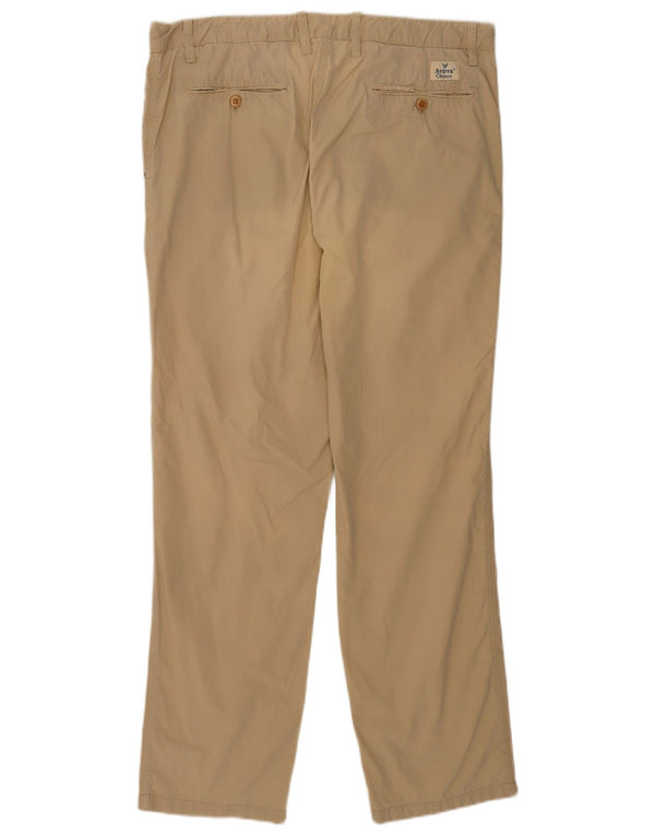 Calça Chino Masculina Regular Avirex W38 L32 Algodão Cáqui