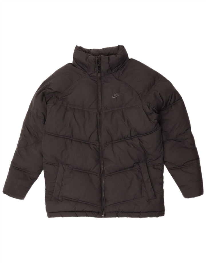Jaqueta acolchoada com capuz Nike Boys 13-14 anos XL preto poliéster