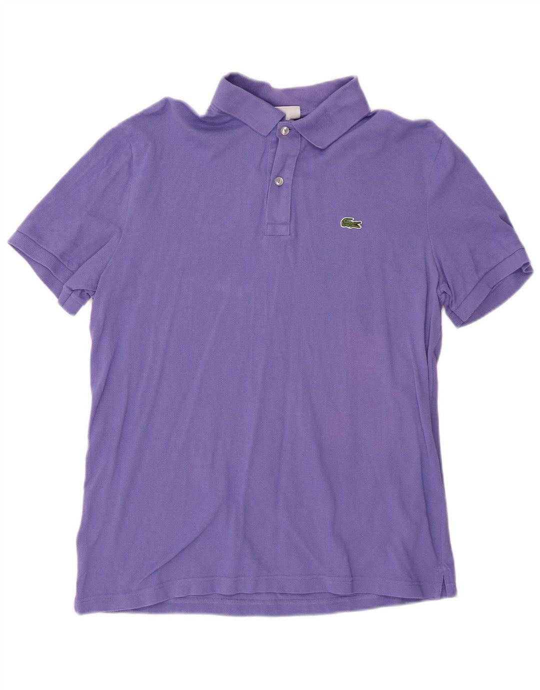 Camisa polo masculina LACOSTE Slim Fit tamanho 6 XL algodão roxo