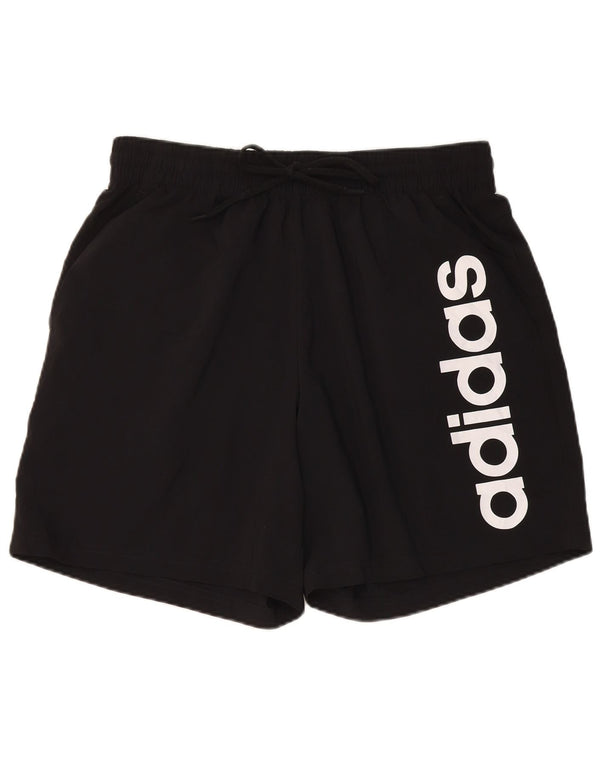 Shorts esportivos gráficos masculinos Adidas XL preto poliéster