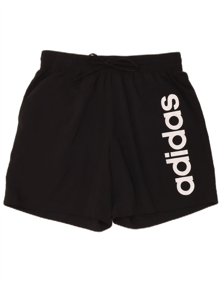 Shorts esportivos gráficos masculinos Adidas XL preto poliéster