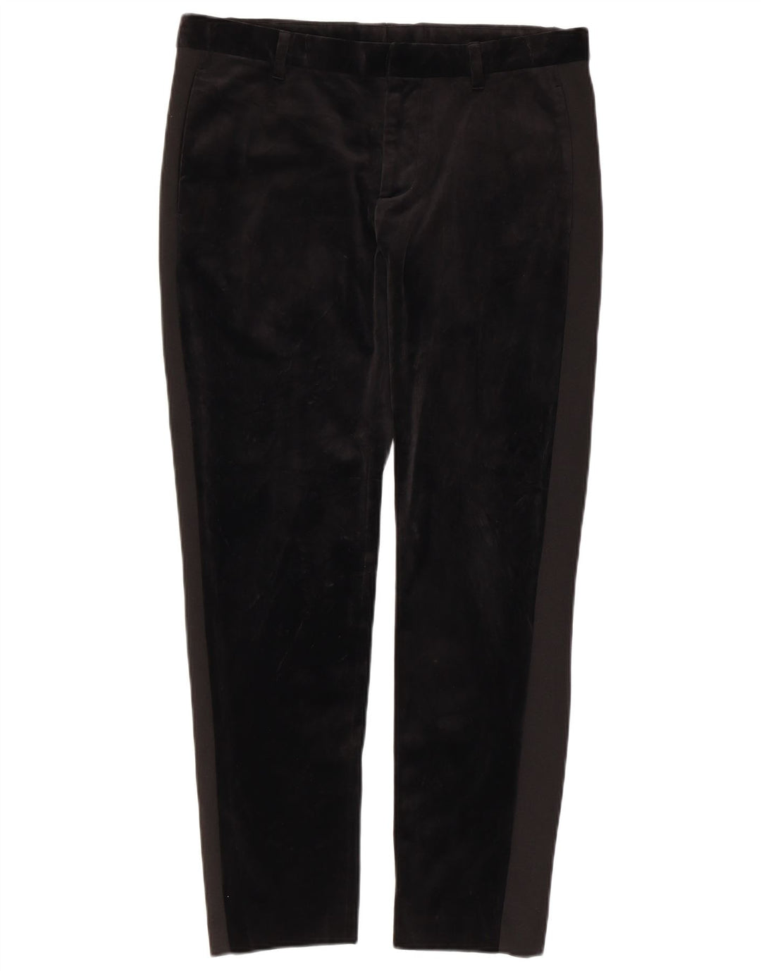 Zara Calça Chino Feminina Slim EU 40 Médio W31 L28 Preto Viscose