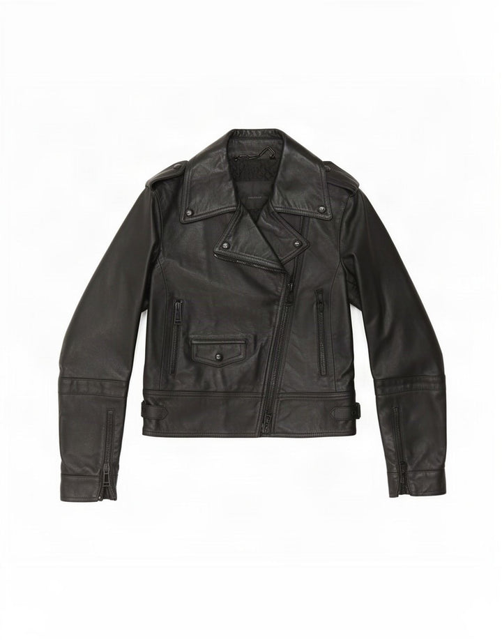 Belstaff Jaqueta feminina de couro para motociclista IT 38 XS preta