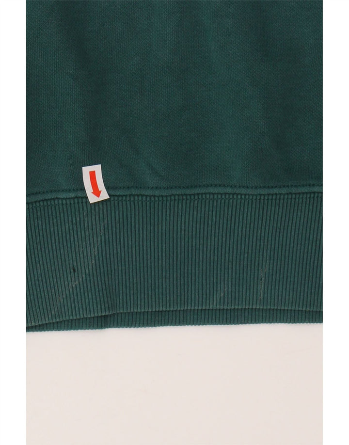 PUMA Mens Hoodie Jumper Médio Algodão Verde