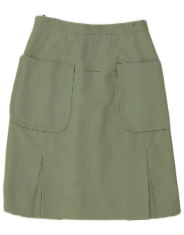 Saia cargo feminina vintage W30 verde médio