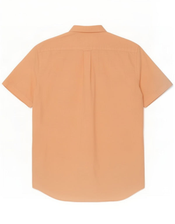 Camisa masculina de manga curta Gant tamanho 41/42 16 1/2 grande algodão laranja