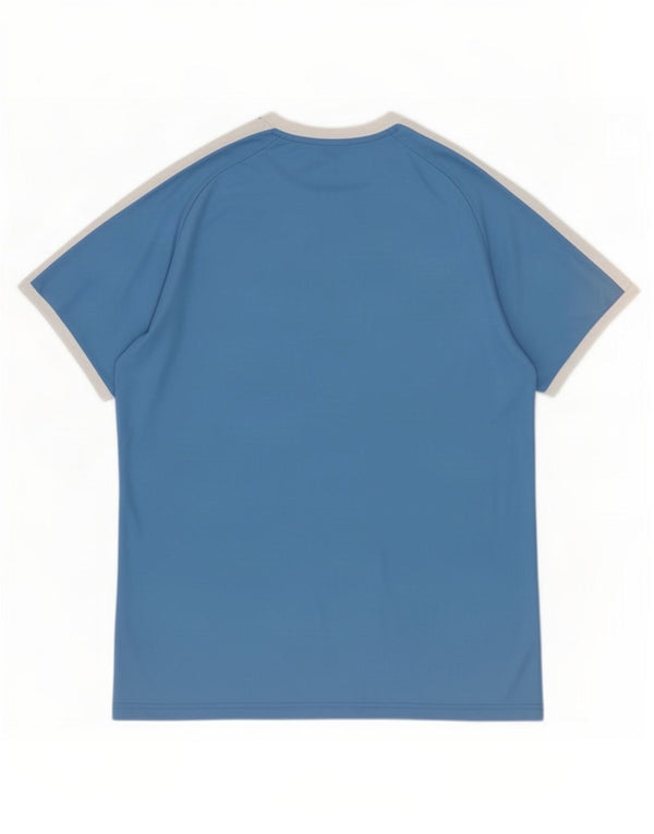 Camiseta masculina Puma grande azul colorblock poliéster