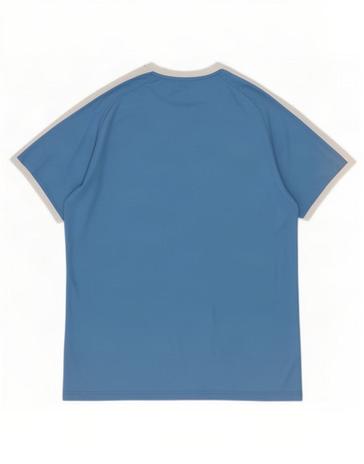 Camiseta masculina Puma grande azul colorblock poliéster