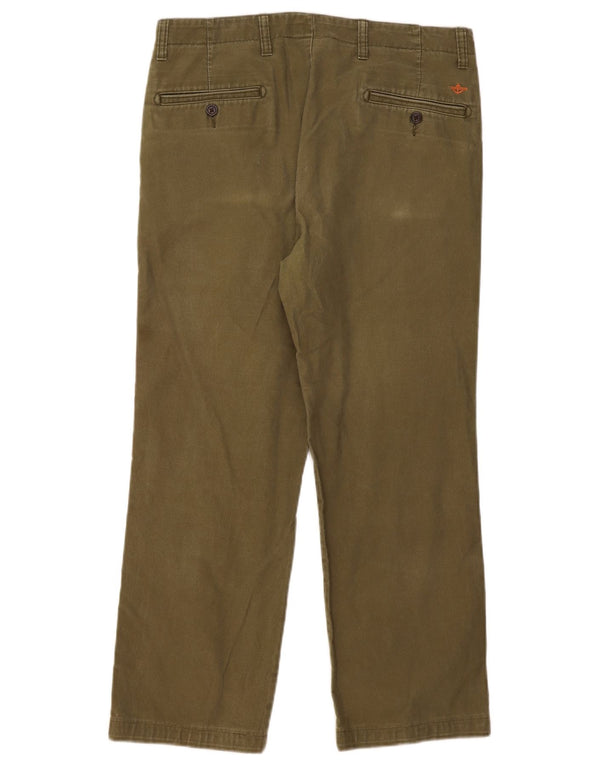 Calça jeans masculina Dockers reta W34 L27 algodão cáqui