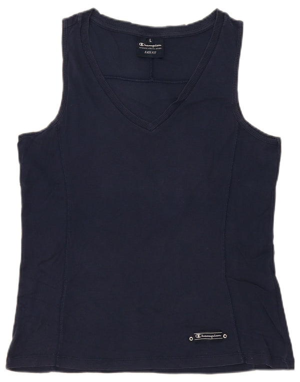 Colete feminino Champion UK 14 grande azul marinho
