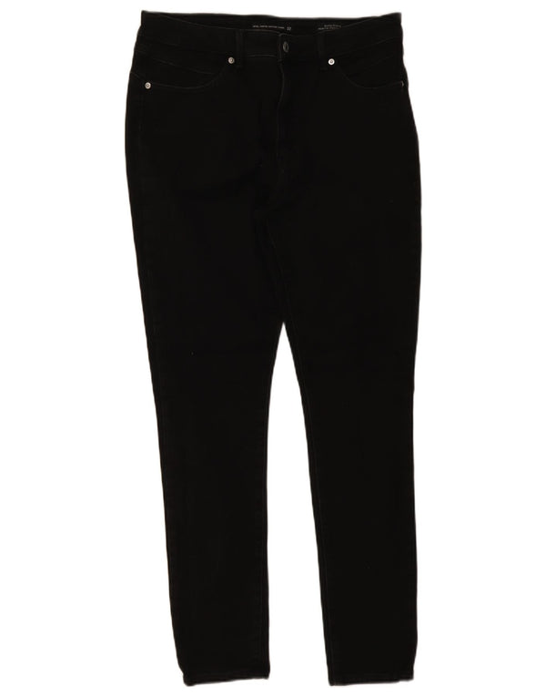 Jeans skinny de cintura alta feminino Levi's W32 L30 algodão preto