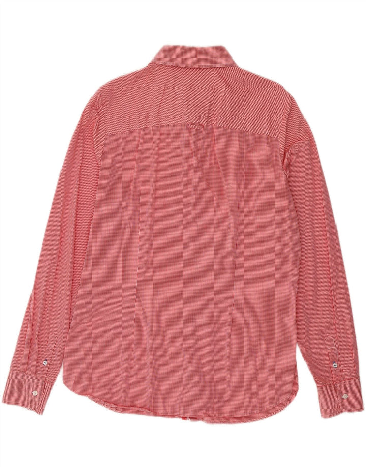 Camisa Tommy Hilfiger Feminina UK 16 Grande Gingham Vermelho