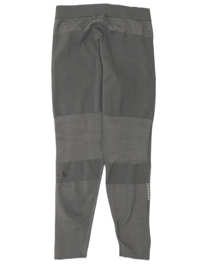 Calça de treino feminina Adidas UK 14 cinza médio colorblock poliéster