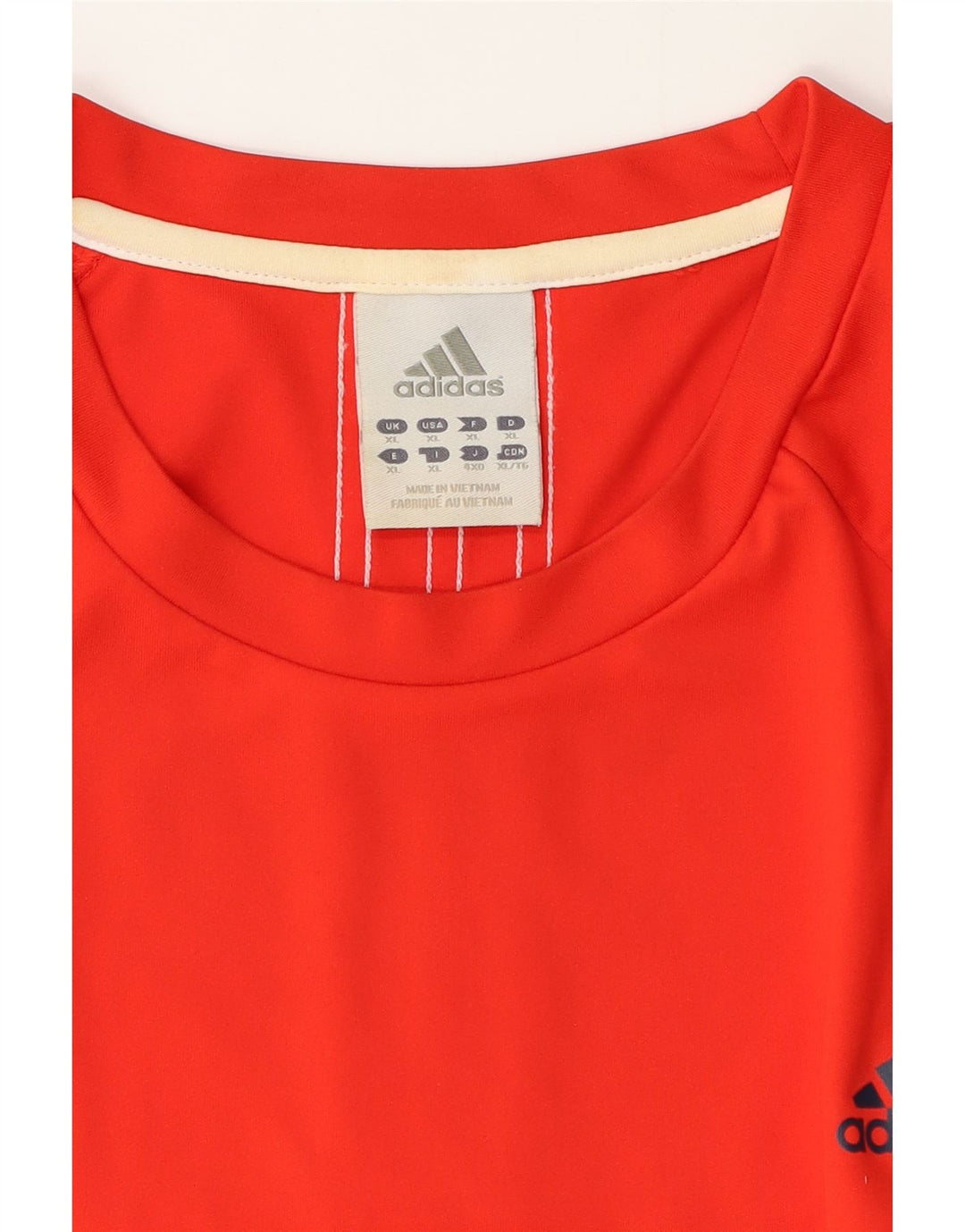 Adidas Mens Camiseta Top XL Vermelho Colorblock