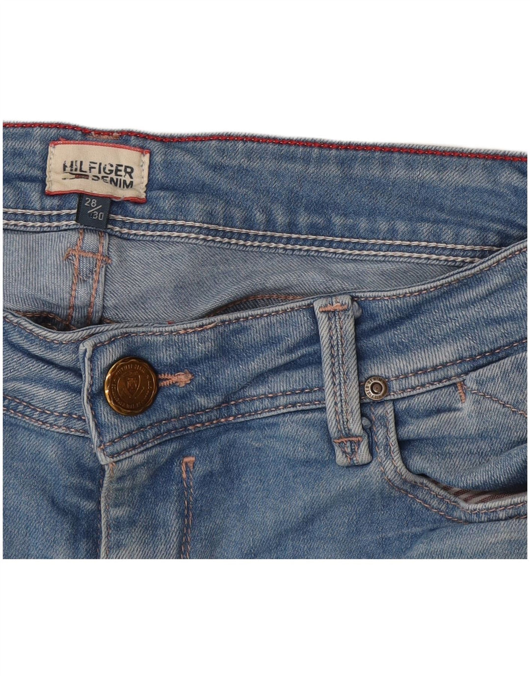 Jeans feminino Tommy Hilfiger Bootcut W28 L30 azul