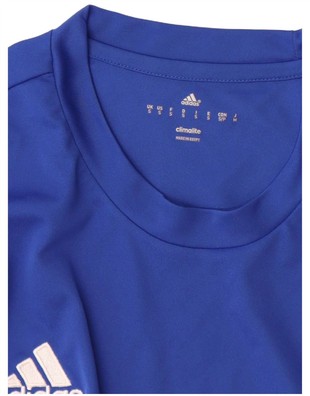 Adidas Masculino Climalite Camiseta Top Pequeno Azul Poliéster