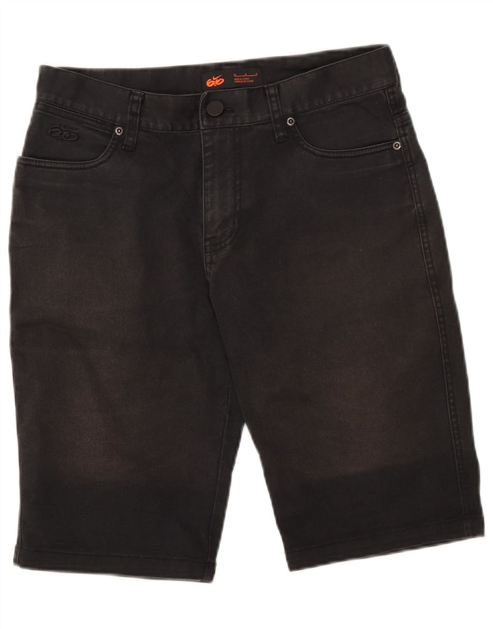 Shorts jeans masculino NIKE W30 médio preto algodão