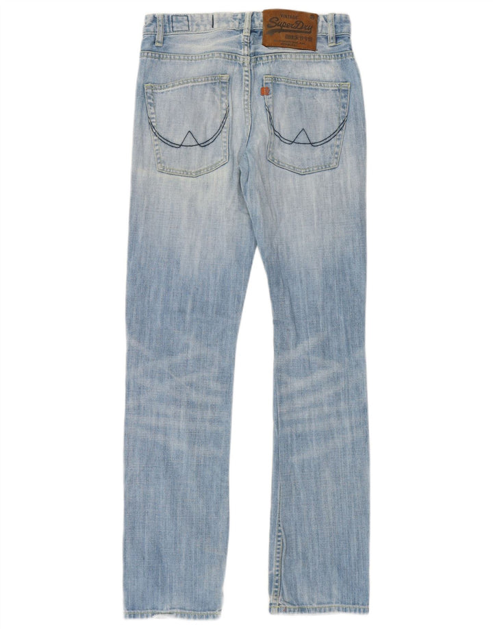 Jeans retos masculinos SUPERDRY W28 L32 algodão azul