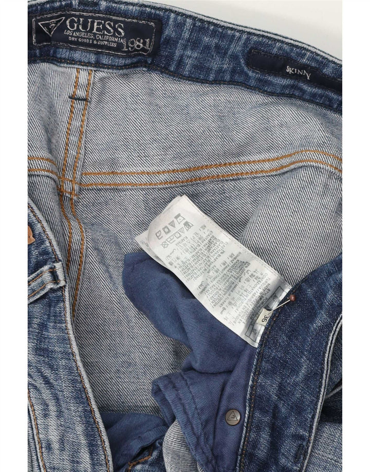 Guess Shorts jeans masculino W36 grande algodão azul