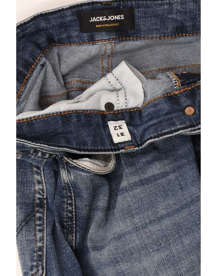 Shorts jeans masculino Jack & Jones W31 algodão azul médio