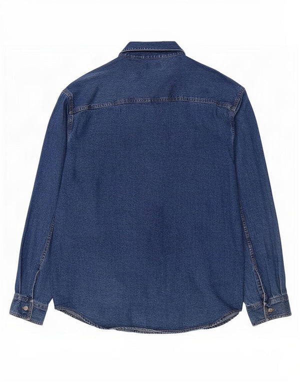 Camisa jeans masculina Levi's grande algodão azul